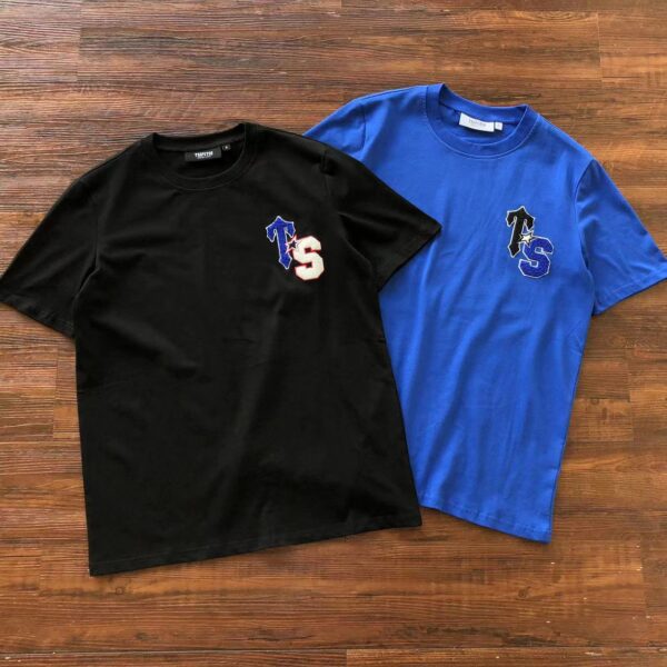 Trapstar Tee Black and Blue