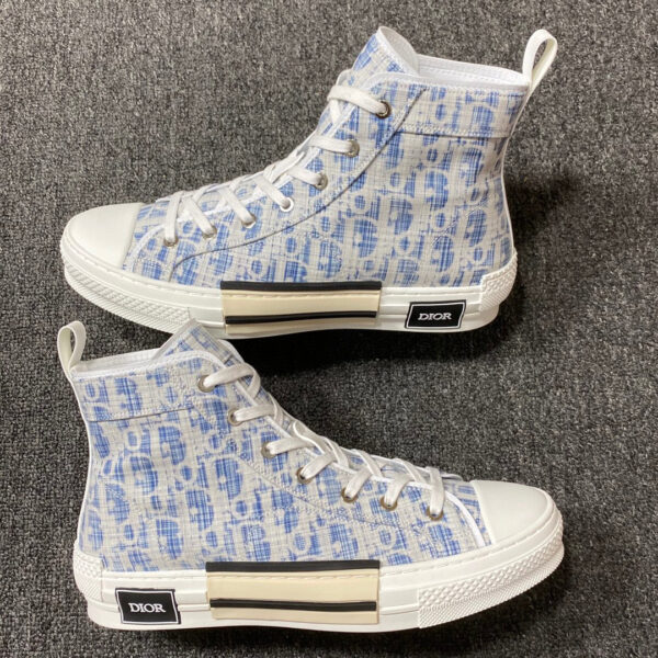 Dior B23 High Blue Oblique Kasuri Jacquard