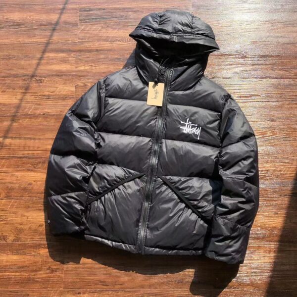 Stussy Puffer Jacket Black