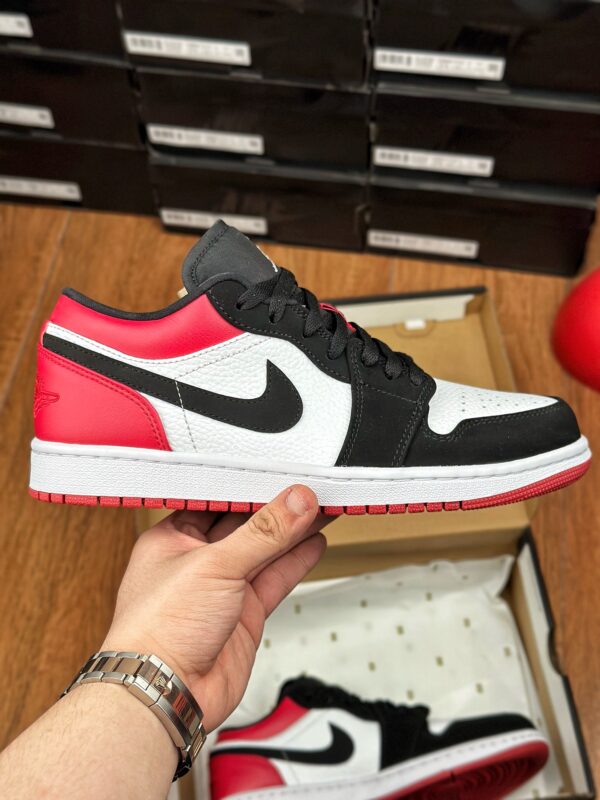 Air Jordan 1 Retro Low Black Toe, Shattered Backboard, Mystic Green