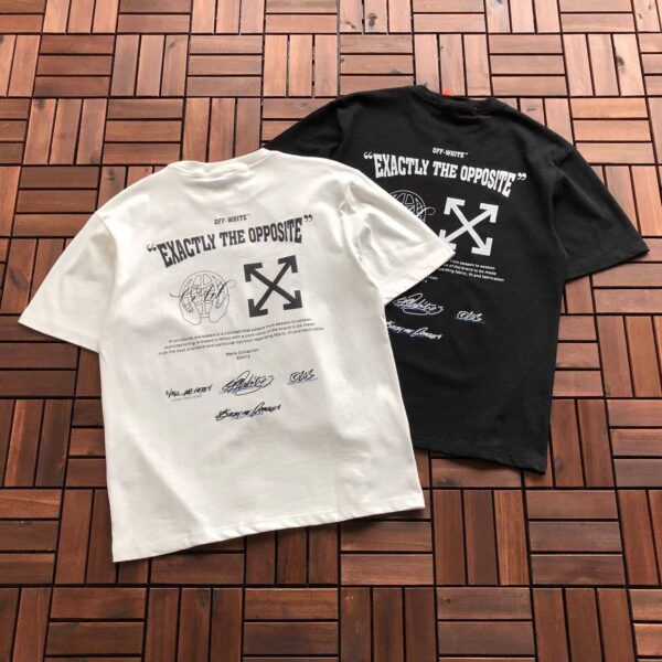 Off-White Tee Black and White