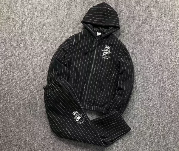 Stussy x Nike Trousers Striped Wool Jacket Set